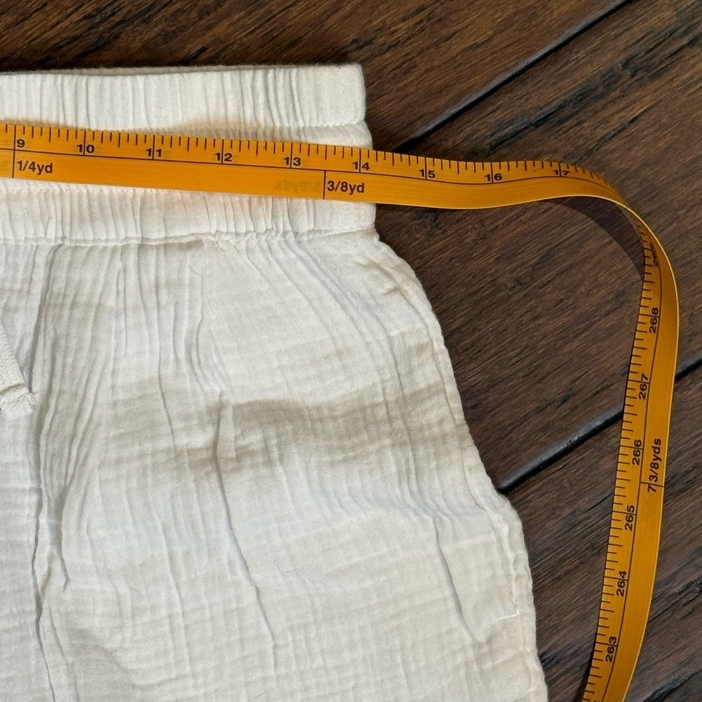 Denver Hayes High Waist White Cotton Shorts size S - Picture 3 of 7